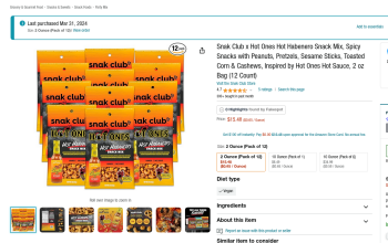 Verbraucherbewertung – Lebensmittelsicherheit Snak Club Hot Ones, Amazon, Florida, USA 2 days ago Snak Club Hot Ones  amazon. com Extreme nausea a... Foto #2