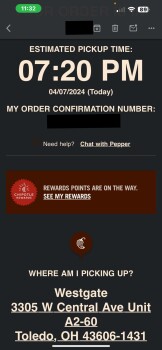 Consumer Review - Food Safety Chipotle Mexican Grill, Central Avenue, Toledo, OH, USA My daughter and I Ordered food 4/7 from this... photo #2