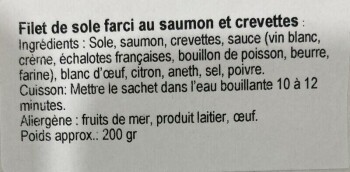 Food Recall Fleur de Sel prepared meals recalled due to undeclared allergens Quebec's Ministry of Agriculture, F... photo #3