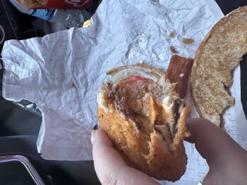 Consumer Review - Food Safety Wendy's, Lexington Road, Versailles, KY, USA I ordered a spicy chicken asiago sandwich from Wendy’s... photo #2