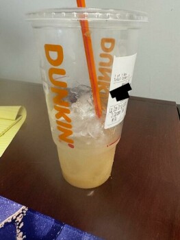 Consumer Review - Food Safety Dunkin', Chestnut Street, Cold Spring, NY, USA Got a caramel latte and I am throwing up and sick for... photo #2