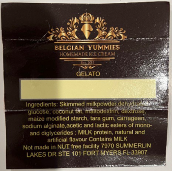 Food Recall Belgian Yummies Ice Cream Sandwiches and Gelato - recalled due to undeclared allergens Belgian Yummi... photo #10