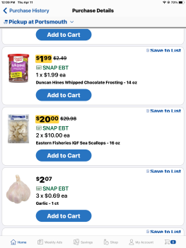 Consumer Review - Food Safety Kroger, Gay Street, Portsmouth, OH, USA Eastern fisheries wild caught scallops from Japan, sold IQF... photo #1