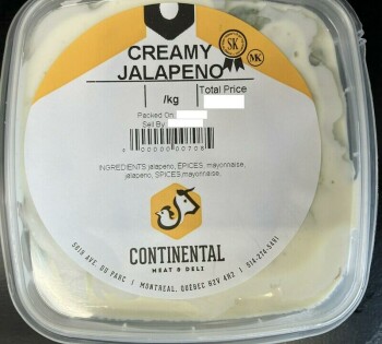 Food Recall Continental Meat & Deli soups, salads and dips recalled due to undeclared allergens Quebec's Ministr... photo #1