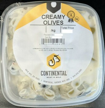 Food Recall Continental Meat & Deli soups, salads and dips recalled due to undeclared allergens Quebec's Ministr... photo #8