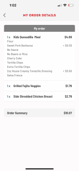 Consumer Review - Food Safety Cafe Rio Fresh Modern Mexican, East Hunt Highway, San Tan Valley, AZ, USA Ate my chicken and veggie... photo #2