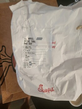 Consumer Review - Food Safety Chick-fil-A, Bardstown Road, Louisville, KY, USA Got Chick-fil-A for me and two other people the nig... photo #2
