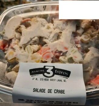 Food Recall Marché Trois Frères prepared dishes recalled due to undeclared allergen presence Marché Trois Frères... photo #1
