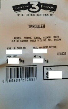 Food Recall Marché Trois Frères prepared dishes recalled due to undeclared allergen presence Marché Trois Frères... photo #3