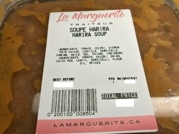 Food Recall La Marguerite Salad dressings and Harira Soup recalled due to undeclared allergens Quebec-based comp... photo #4