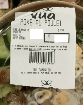 Food Recall VUA Sandwichs et Sushi ready to eat meals recalled due to undeclared allergens The Ministry of Agric... photo #2