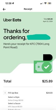 Consumer Review - Food Safety KFC, Long Point Road, Houston, TX, USA Ordered the fill up box yesterday and since 6am today till no... photo #2