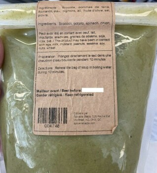 Food Recall Épicerie Basta soups recalled due to potential Clostridium botulinum contamination Épicerie Basta Co... photo #3