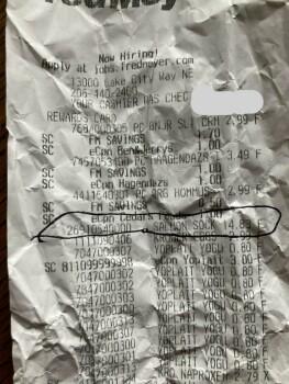 Consumer Review - Food Safety Fred Meyer, 13000 Lake City Way Northeast, Seattle, WA, USA Suspected food poisoning. Symptoms: Vomi... photo #4