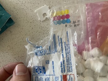 Consumer Review - Food Safety Kraft jet puffed mini marshmallows, Target, Shaw Avenue, Clovis, CA, USA My 3 year old at some Kraft... photo #3