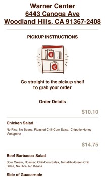 Consumer Review - Food Safety Chipotle Mexican Grill, Canoga Avenue, Woodland Hills, CA, USA I ate a salad with BBQ beef at chipot... photo #3