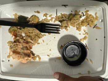Consumer Review - Food Safety California Fish Grill, Canoga Avenue, Woodland Hills, CA, USA I ordered the salmon plate with brown... photo #1