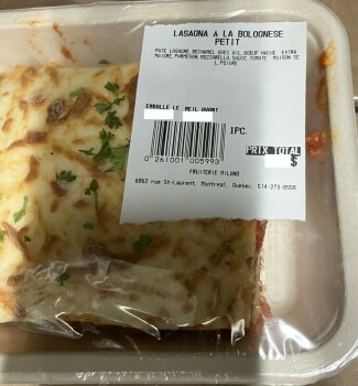 Food Recall Fruiterie Milano chicken breast and lasagna recalled due to undeclared allergens Fruiterie Milano In... photo #1