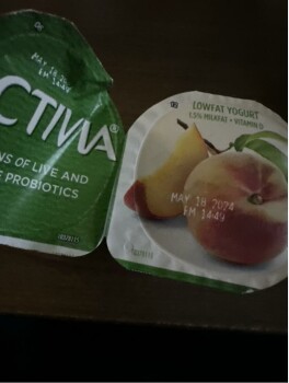 Consumer Food Safety Report Activia Yogurt, Kroger, Spencer Highway, Pasadena, TX, USA I took one bite of the one next to it and... photo #2