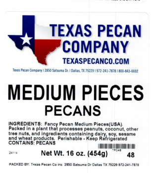食品召回 Texas Pecan Company recalls several products due to undeclared allergens Texas Pecan of Dallas TX is... 照片 #4
