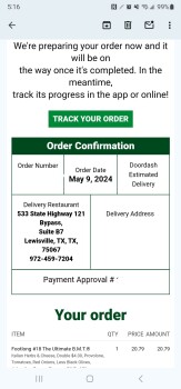 Consumer Review - Food Safety Subway, State Highway 121 Bypass, Lewisville, TX, USA I purchased 2 sandwiches on Thursday 5/9/2024... photo #9