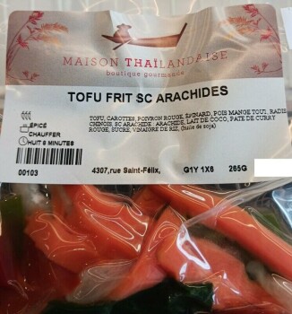 Food Recall Chicken with peanuts recalled due to Undeclared Anchovy Maison Thaïlandaise, a Quebec-based company,... photo #2