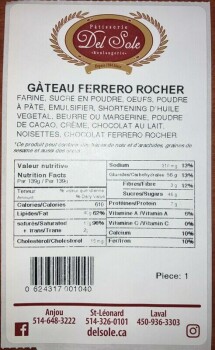 Food Recall Multiple Cakes recalled due to Undeclared Allergens Pâtisserie Boulangerie Del Sole, located at 7750... photo #4