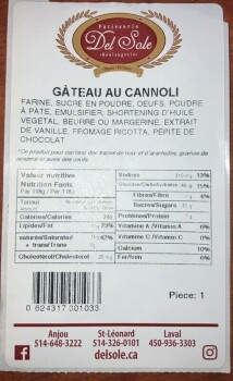 Food Recall Multiple Cakes recalled due to Undeclared Allergens Pâtisserie Boulangerie Del Sole, located at 7750... photo #6