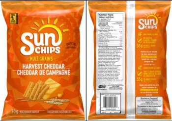 Food Recall Sunchips and Munchies snacks recalled due to potential Salmonella Frito Lay Canada has issued a volu... photo #1