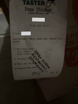 Consumer Review - Food Safety Pepe Chicken by FastGood Cuisine, Cours Charlemagne, Lyon, France Reveil au milieu de la nuit avec g... photo #2