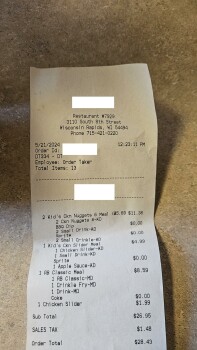 Consumer Review - Food Safety Arby's, 8th Street South, Wisconsin Rapids, WI 54494, USA After eating a handful of homestyle fries,... photo #2