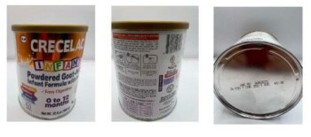 Reclame de Alimentos Crecelac & Farmalac Infant Formula - recalled due to non-compliance with FDA’s infant formula regula... foto #1