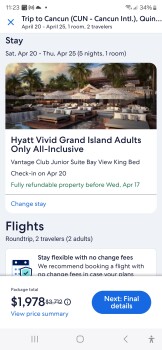 Consumer Review - Food Safety Hyatt Vivid Grand Island, Boulevard Kukulcan, Hotel Zone, Cancún, Quintana Roo, Mexico My fiance' an... photo #2