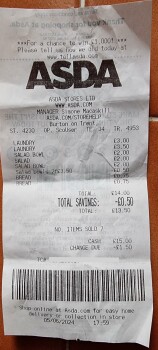 Avis du consommateur - Sécurité alimentaire Asda Burton on Trent Superstore, Orchard Street, Burton-on-Trent, UK yesterday adsa spicy & tender w... photo #2