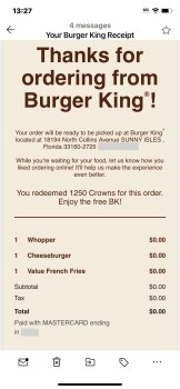 Consumer Review - Food Safety Burger King, Collins Avenue, Sunny Isles Beach, FL, USA I have tons of free food coupons on my app a... photo #2