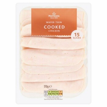 Food Recall Morrisons wafer thin cooked chicken - recalled due to small pieces of metal Morrisons is recalling M... photo #2
