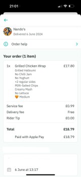 Consumer Review - Food Safety Nando's Walkden, New Ellesmere Approach, Walkden, Worsley, Manchester, UK My daughter purchased a Na... photo #2