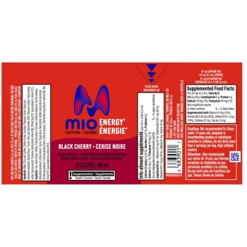 Food Recall MiO Energy Energy Drink Mixes recalled due to unsafe levels of caffeine MiO Energy brand Energy Drin... photo #3