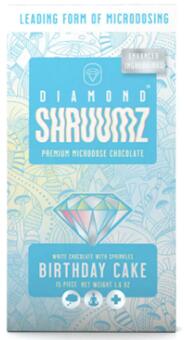 Outbreak Diamond Shruumz Chocolate Bars, Cones, & Gummies linked to outbreak Update November 15th 2024:

Th... photo #1