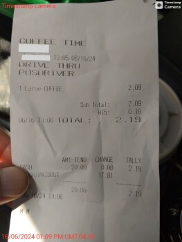 Bericht über die Lebensmittelsicherheit der Verbraucher Coffee Time - Markdale, Toronto Street North, Markdale, ON, Canada Today Strong cleaner; I had a cof... Foto #4
