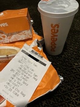 Consumer Review - Food Safety Popeyes, Georgia, USA Yesterday Popeyes sandwich and fried chicken My son and I both ate it, I had t... photo #6