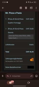 Avaliação do consumidor - Segurança alimentar Mr. Pizza Rüti, Rapperswilerstrasse, Rüti, Switzerland 16.6.24 Pizza 3 Stunden nach Pizza, starke Üb... foto #2