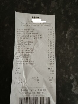 Avaliação do consumidor - Segurança alimentar Lidl, Victoria Road, Horley, UK Now Food from Lidl purchased today Yes foto #3