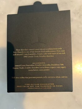 Food Recall Feve Artisan Chocolatier x Dandelion Chocolate - recalled due to undeclared allergen Feve Artisan Ch... photo #2
