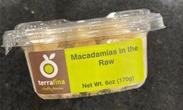 Food Recall Terrafina Macadamia in the Raw  - recalled due to salmonella Sunco and Frenchie LLC are recalling Te... photo #1