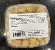 Food Recall Terrafina Macadamia in the Raw  - recalled due to salmonella Sunco and Frenchie LLC are recalling Te... photo #2