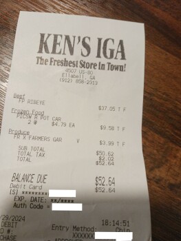 Consumer Food Safety Report Ken's IGA, U.S. 80, Ellabell, GA, USA Pictsweet vegetables
June 29th we bought 2 bags of frozen Pic... photo #3