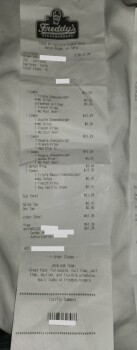 Consumer Review - Food Safety Freddy's Frozen Custard & Steakburgers, Millerville Road, Baton Rouge, LA, USA My entire household 6... photo #2
