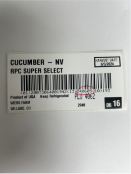 Food Recall Wiers Farm whole cucumbers and bagged salad - recalled due to Listeria monocytogenes Wiers Farm Inc.... Foto #4