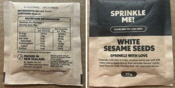食品召回 Update Sesame Seeds recalled due to salmonella Update July 22, 2024

Several more brands are recalli... 照片 #3